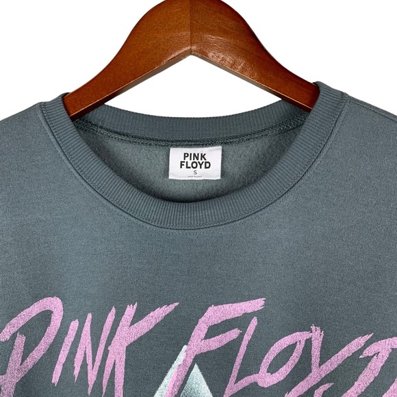 Grayson Threads Pink Floyd Sweatshirt Grey Oversized Cropped Women’s S - Picture 3 of 8